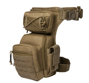 DFB0719 Sac de jambe tactique de sport en nylon 1000D imperméable camouflage, sacoche de ceinture de voyage et de camping pour homme, vente en gros - Product Image 4