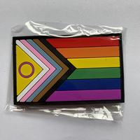 PVC coucher de soleil lesbienne Les Pride drapeau Patch tactique LGBT Patch PVC crochet et boucle attache Patch