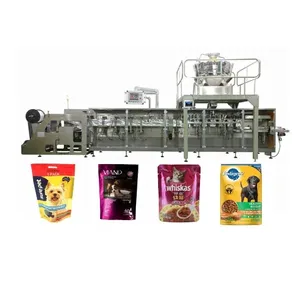 High Speed Cat Dog Food Pet Snack Zipper Bag Packing Machine Zip Lock Doypack Automatic Fill Seal Pack Packaging Machine