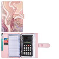 Carnet de budget A6 en cuir PU imprimé en gros avec reliure à feuilles mobiles pour agendas et journaux – Cahiers personnalisés