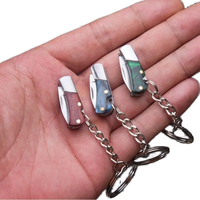 Mini pliant Portable Express poche pliable lame en acier aiguiseur de couteau Camping industriel petite Boutique cadeaux avec porte-clés