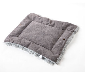 Dual-Use <b>Plush</b> <b>Cat</b> Nest Pet Bed Cute Square <b>Cat</b> Mat with Striped Pattern for Autumn and Winter for Reptiles - Product Image 4