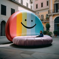 Chaise gonflable géante colorée personnalisée Ange, modèle de canapé gonflable de taille pure pour tous vos événements