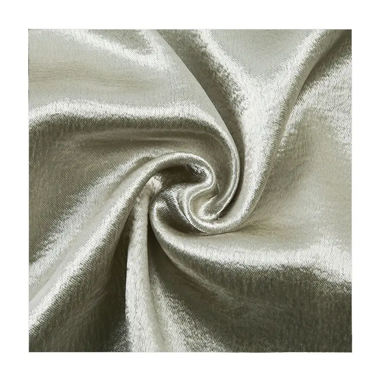 Großhandel Polyester Tela Satin Crêpe plissiert malaysischen Spandex Satin Seide Satin Stoff für Kleid