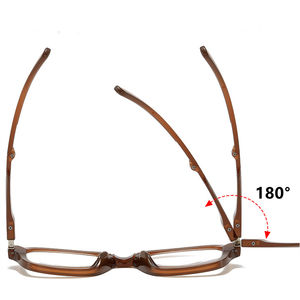 Gafas de lectura bifocales, lentes progresivas, lentes rojas portátiles ovaladas pequeñas, fuerza + 1,50 + 2,00 - Product Image 6