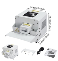 Scelleuse à bande continue de table GLF-50, petite machine de scellement thermique portable pour film plastique et sacs