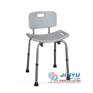 Silla de baño de aleación de aluminio JINYU, blanca, talla única, para uso en ducha por personas mayores y con discapacidad. - Product Image 3