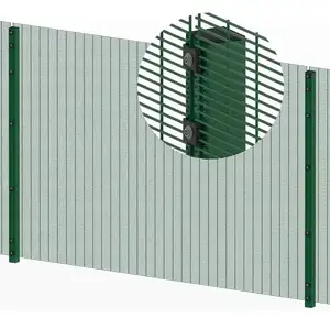 Clôture de sécurité anti-escalade en métal en plastique bon marché 358 clôture de sécurité anti-escalade en métal en plastique sécurisé 358