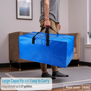 Oversize Moving Bags with Reinforced Handles Heavy-Duty Storage Tote for Clothes Extra Large Storage Bags