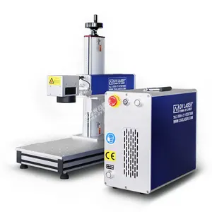 Hot sale 30w 50w metal laser marking machine stainless steel laser engraving machine metal ring rotary laser machine