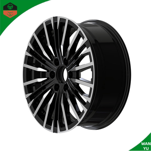 Jantes en alliage 20 pouces pour voiture, 6 trous, 20x8, 6X139.7, noires avec face usinée, multi-rayons, jantes en alliage coulé pour Nissan PATROL - Product Image 3