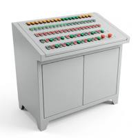 Console de commande industrielle ergonomique, poste d'opérateur de type piano pour centre d'automatisation de processus multi-axes