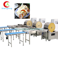 Machine automatique commerciale 6PQ-3620 pour la fabrication de feuilles de pâte à rouleaux d'œufs et de feuilles de rouleaux de printemps, type crêpière