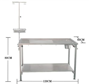 stainless steel pet surgery auxiliary vehicle Veterinary Stainless Steel lifting surgical auxiliary table for animal veterinary