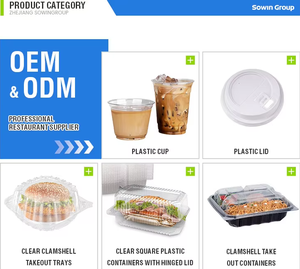 Sowin Group cangkir sekali pakai plastik PET 98mm 16oz cetak Logo kustom untuk minuman dingin gelembung teh Boba Juce Vodka dibuat hewan peliharaan - Product Image 3