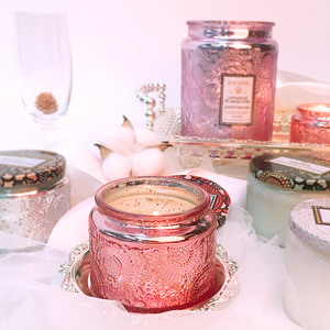 Wholesale Luxury Crystal Glass Empty Lanterns Candle Making Vessels Candle Holders Jars Container With Lids In Bulk for Wedding