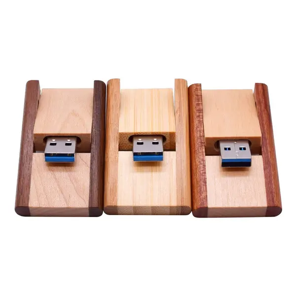 Fornitura di fabbrica chiavette Usb in legno 2.0 1G 2G 4G Business per regalo rotante Usb 3.0 Flash Drive memorie chiavette Usb