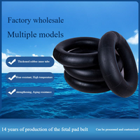 Bouée de natation gonflable noire en caoutchouc butyle robuste avec chambre à air intégrée pour adultes et enfants, jouet aquatique pour rivière et plage