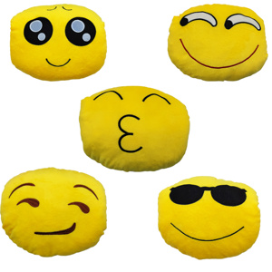 Emoticon Vòng đệm gối đồ chơi sang trọng tùy chỉnh sang trọng gối bán buôn Tùy chỉnh hình dạng nhồi bông sang trọng gối mềm - Product Image 2