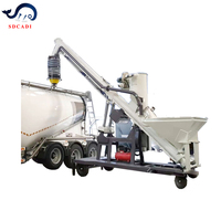 Machine de déchargement en vrac portative du grand sac à la remorque de réservoir de ciment en vrac