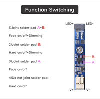 Shinechip Best-Selling 3A LED Lampe à bande de profil linéaire Commutateur de module de capteur tactile capacitif Commutateurs inductifs DC5V/12V/24V