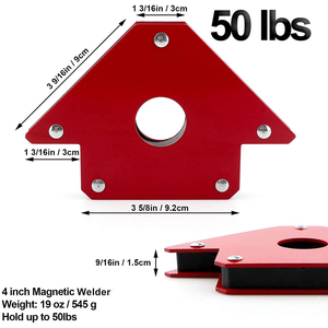 Supporti Magnetici Rossi a Forma di Freccia ad Alta Resistenza, con <span class=keywords><strong>Forza</strong></span> di Trazione di 25/50/75 LBS, Rivestiti in Polvere per Molteplici Angoli - Product Image 3