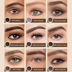 Solid Eyebrow Tint Pomade Waterproof Tinted Brow Gel Cream High-pigmented Smudge Proof Sweat-proof Shaping Brows For Women