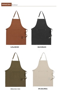 <span class=keywords><strong>2025</strong></span> Mới Hộ Gia Đình Nhà Bếp Tạp Dề Cao cấp Trẻ Phong Cách Cho Nam Giới Và Phụ Nữ Không Thấm Nước Dầu-Proof Phục Vụ Barista Cotton Tay - Product Image 5