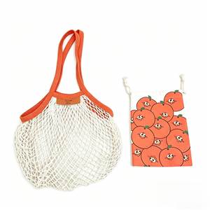 Wholesale Reusable Fruit Grocery Bag Set Mesh Cotto Tote Bag Colorful <b>Drawstring</b> Bags With Full Printing - Product Image 1