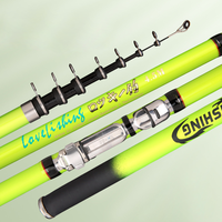 Set joran pancing serat karbon 3.6m, tongkat pancing pantai ringan 73g kekerasan No.3 untuk memancing ikan karper bagian pendek