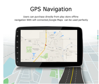 Autoradios Gps voiture multimédia 1din Dvd 10.1 autoradio réglable Android lecteur vidéo de voiture