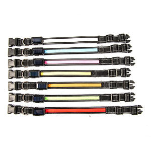 <span class=keywords><strong>Collar</strong></span> de nailon <span class=keywords><strong>led</strong></span> para mascotas, ahorro de energía, multicolor, carga solar por usb, fabricante al por mayor - Product Image 2