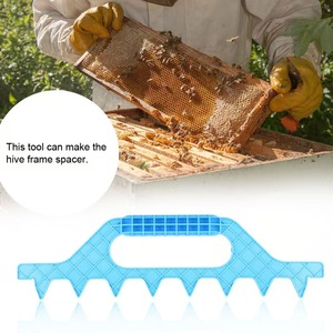 Beekeeping Hive Tools <b>Plastic</b> Honeycomb Frame Partition Distance Measuring Rake Manual Card <b>Strip</b> 41cm New Condition - Product Image 3