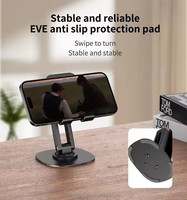 Support de tablette réglable en ABS Offre Spéciale à 720 degrés Support de téléphone de bureau flexible pliable