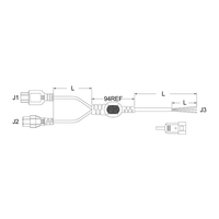 Connecteur femelle C13 autobloquant en laiton + Connecteur femelle C5 + Connecteur mâle C14 Câble IP67 pour usage automobile IEC
