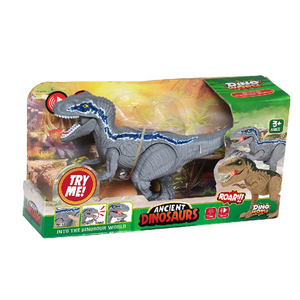 Nuovo Velociraptor dinosauro simulatore di luce ed effetti sonori mobili comuni modello giocattolo incentrato sugli animali - Product Image 4