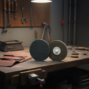 Tampon de polissage unitaire Fervi Fast Lock 150 mm pour le finissage des métaux et des peintures - Product Image 3