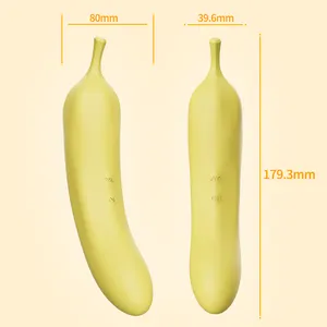 Dibe Hot Sale Waterdichte Zachte Siliconen Multifunctionele Banaan Pussy Vaginale Stimulators Zuigen Vibrators Volwassen Seksspeeltjes