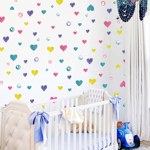 จัดส่งฟรีกาวตกแต่งบ้าน3D โบโฮ bble หัวใจสติกเกอร์คอลลาจติดผนัง - Product Image 3