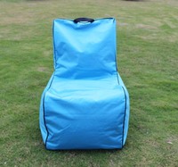 Fauteuil pouf géant en L de design moderne pour l'extérieur, pour adultes, avec rembourrage imperméable en billes et housse amovible, canapé-lit paresseux en tissu