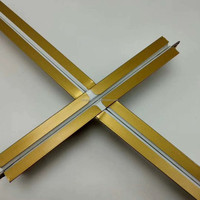 Composants de plafond en T plat blanc, acier inoxydable, acier galvanisé, barre en T pour plafond en PVC et plaques de plâtre