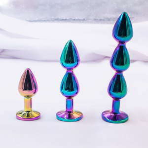 Sieraden Ontwerp Prostaat Massager Heren Anale Trainer Pakket Van 3 Roestvrij Staal Metalen Anale Kralen Butt Plug Seksspeeltjes Voor Koppels - Product Image 4