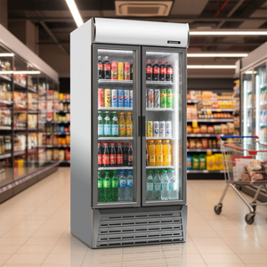 Refrigerador Exhibidor de Bebidas Vertical Comercial Klimasan con Certificación CE, 922 L, Puerta Única con Bisagras, Temperatura Única - Product Image 3