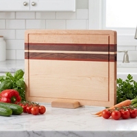 Planche à découper en érable |   Planche à découper en bois dur pour la cuisine |   Planche de service en bois avec support