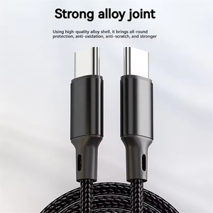 <span class=keywords><strong>C</strong></span>âble de données de type <span class=keywords><strong>C</strong></span> à <span class=keywords><strong>C</strong></span> double tête Pd60W <span class=keywords><strong>c</strong></span>âble de charge de voiture en tricot à charge rapide pour ordinateur portable Huawei Xiaomi Type <span class=keywords><strong>C</strong></span> télé<span class=keywords><strong>phone</strong></span> - Product Image 3