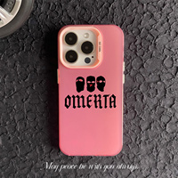 Coque de téléphone tendance de créateur pour iPhone Xs Xr 7 8 11 12 13 Mini 14 15 16 Pro Max Coque Omerta Shell