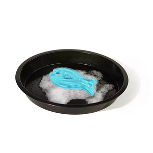Food Grade Two-tone Fish Shape <b>Brush</b> for Dish and Home Cleaning Hand Design Kitchen Usage - Product Image 3
