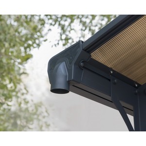 Extérieur Voiture <span class=keywords><strong>Garage</strong></span> <span class=keywords><strong>Auvent</strong></span> En Polycarbonate Imperméable En Aluminium Carport Comprend Intégré Gouttières Et Kit D'ancrage - Product Image 2