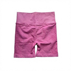 2026 Women's Solid Yoga Shorts Set Quick Dry Spandex/Nylon Elastic Waist Knee-Length 2-Piece Colorful Workout Shorts - Product Image 3