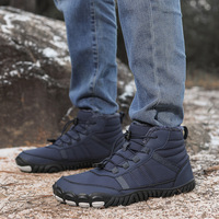 Baskets montantes unisexe d'hiver imperméables antidérapantes pour la neige, chaudes en coton, style pieds nus, résistantes à l'usure, de luxe premium pour l'extérieur